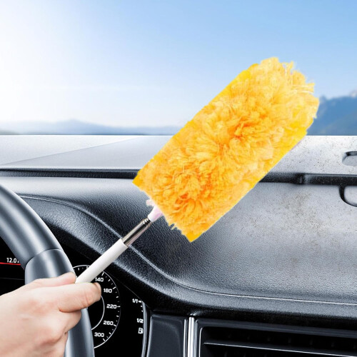 Adjustable 360 Microfiber Dusting Brush with Electrostatic Dust Capture for Home and Office Cleaning 1