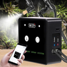 Terrarium Misting System with WiFi Smart Control, 360 Rotating Spray and Timed Humidifier 3 Nozzle