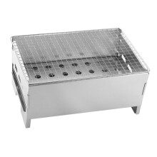 Portable Charcoal Grill for Camping BBQ with Easy Clean and Air Circulation Design