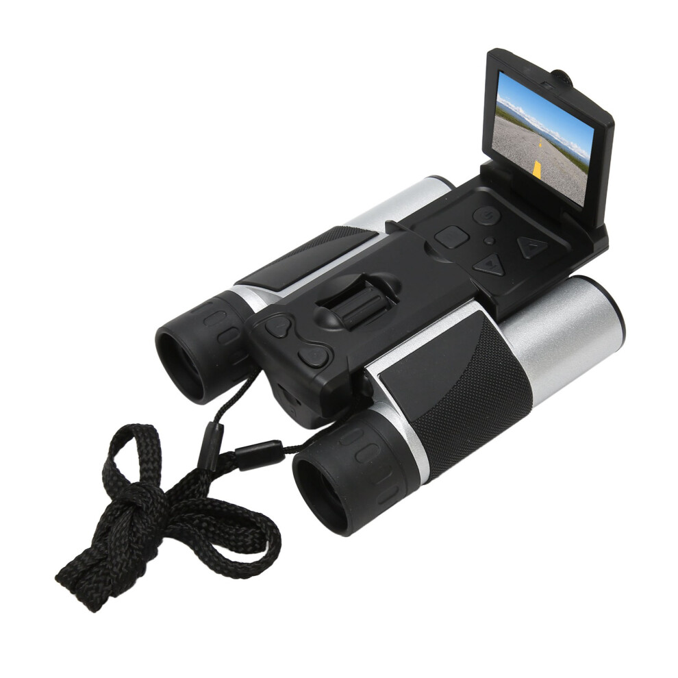 16Mp Digital Binocular Camera 2.0 Inch Lcd 10X Zoom Silver/Black 3241375851812