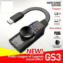 USB 7.1 surround-geluidskaart, DSP-versterker, audio-adapter voor pc en smartphone - Plug & Play