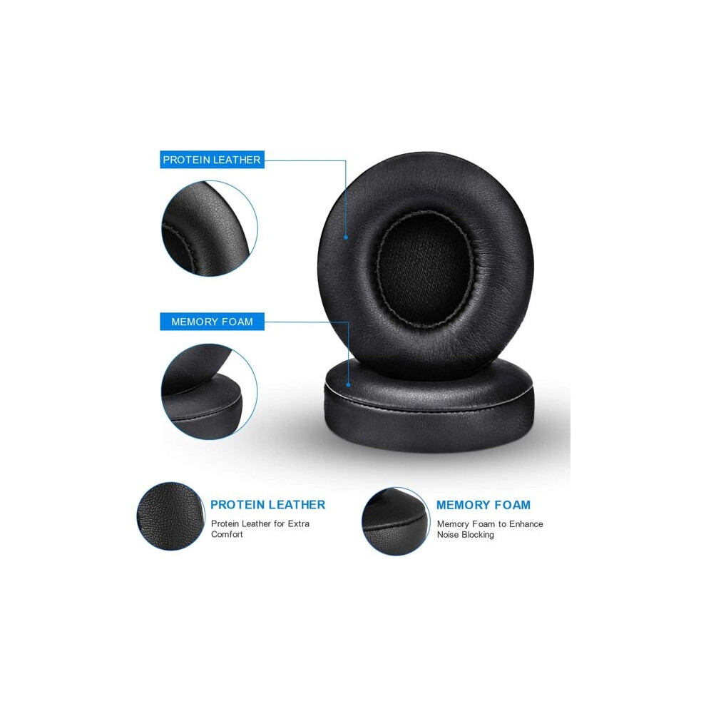 Replacement Ear Pads Compatible With Sony Wh-Ch71n - Headphone Foam Earpads (Black) Black 8581600539425