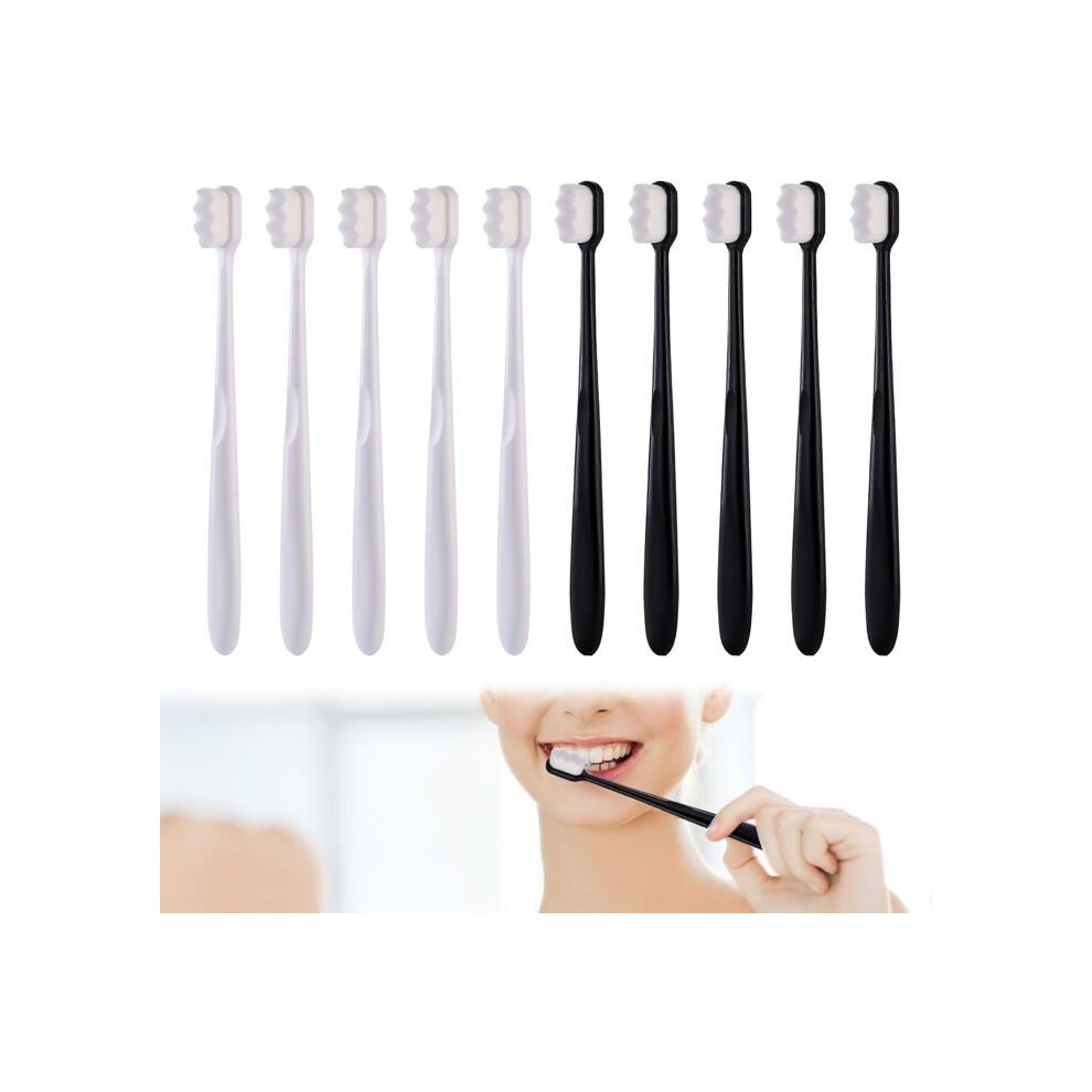 Aihontai 10 Pack Nano Toothbrushes, Soft Toothbrush With 20,000 Bristles, Manual Toothbrushes For Fragile Gums