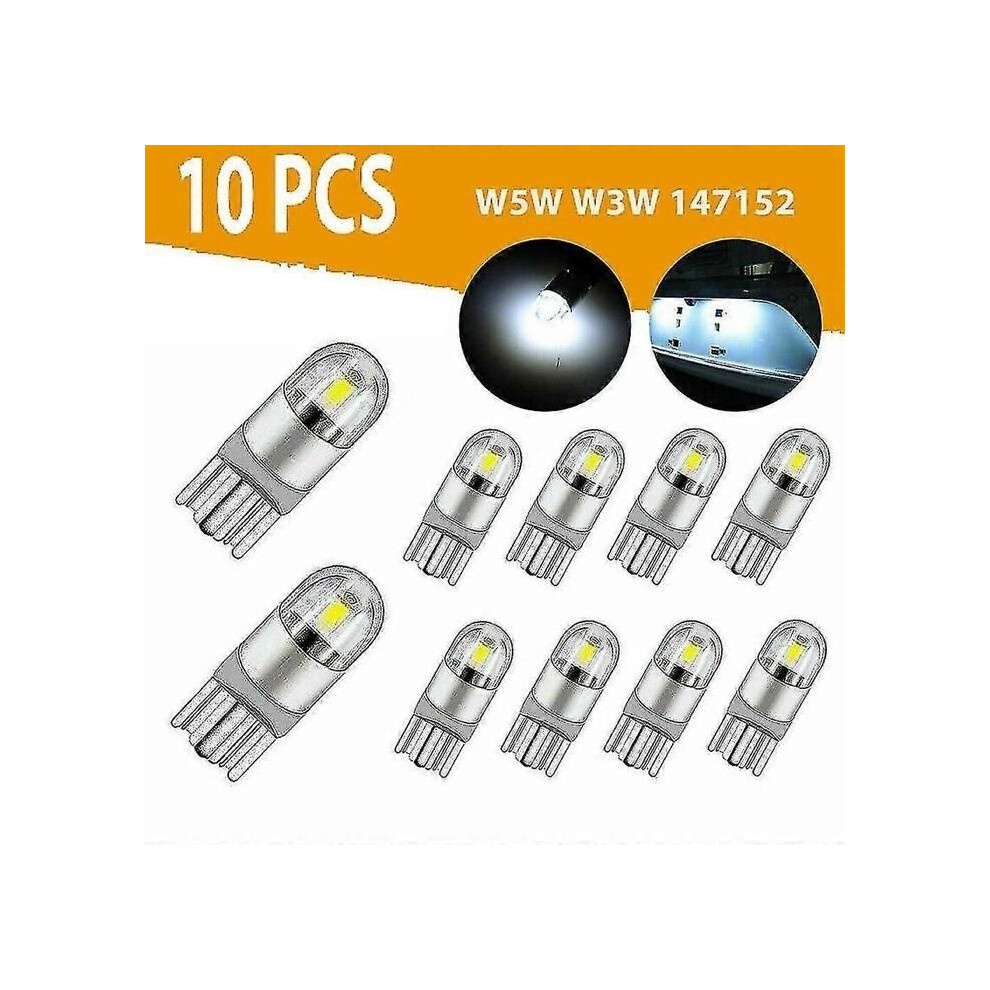 10Pcs 6000K Canbus T10 168 194 W5w Dome License Side Marker Led Ampoule Blanc Light 8581600539227