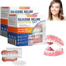 Zachte siliconen prothesehouders, zachte prothese-richtset, clip-on tanden, prothese-richtset