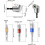 105 Angle Driver Adapter, Angle Attachment for Cordless Screwdriver, Hex Shank Drill, with Adapter 5