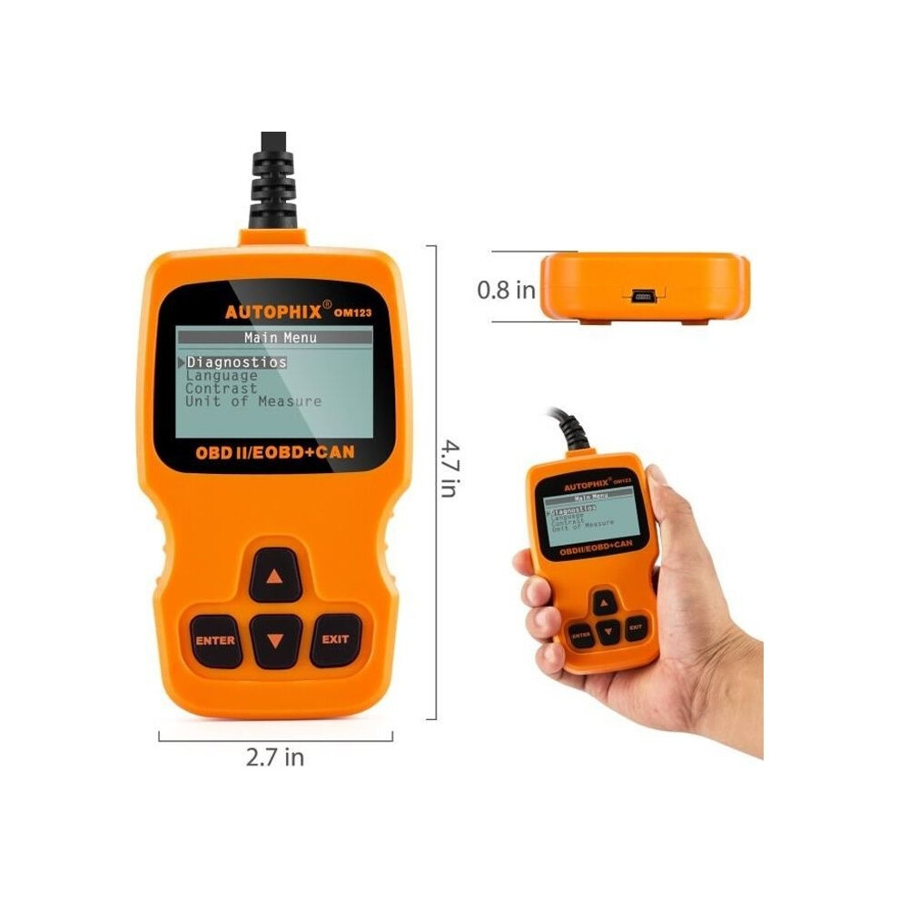 Autophix Om123 Obd2 Auto Diagnostic Scanner Obdii Code Reader For Car Auto Scanner Car Code Reader Tools 8581600540315
