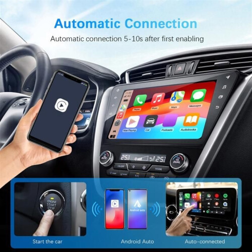 2 in 1 Wireless Carplay Android Auto Adapter WiFi BT Auto Connect USB Dongle für IPhone6 Android 11 CarPlay 1
