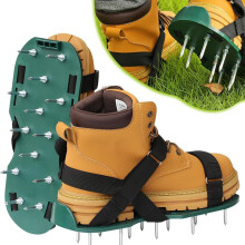 Lawn Aerator Shoes with Heavy Duty Buckles, Sharp Spike Grass Aerator for Garden Lawn, One Size