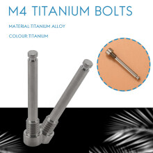 M4 Titanium Bolts for Bicycle Disc Brake Pad Threaded Pin Inserts Screw for XT R XT Hydraulic Disk Caliper-Titanium