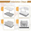 New Improved Bread Slicer for Homemade Bread, Adjustable Width Bread Slicing Guide, Foldable and Compact 1 2