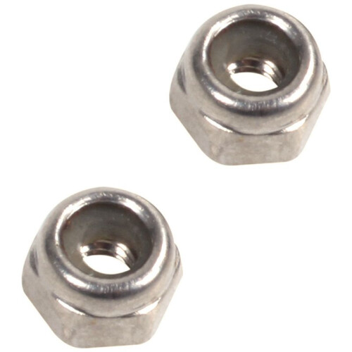 500Pcs M2 Zinc Plaqué Autobloquant Nylon Insert Hex Lock Nuts 2