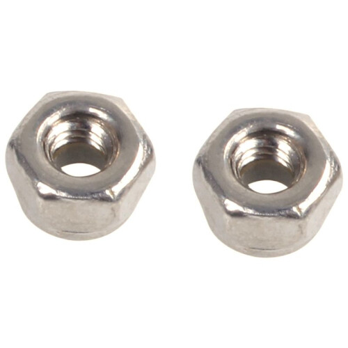 300Pcs M2 Zinc Plaqué Autobloquant Nylon Insert Hex Lock Nuts 2
