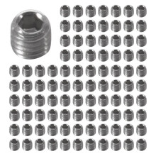 250Pcs Jeu de Douilles Hexagonales en Acier Inoxydable M3X3Mm, Capuchon, Vis à Tête Creuse, Argent