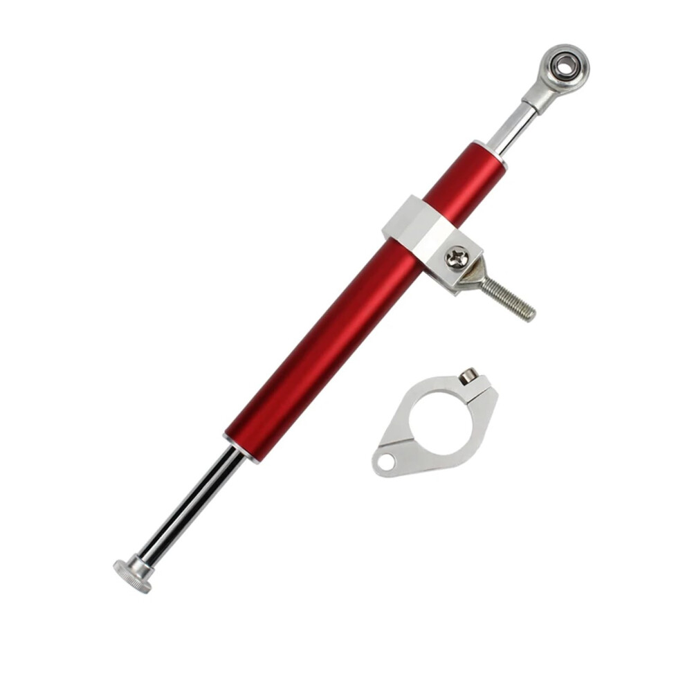 Universal Motorcycle Steering Damper Shock Absorber For Kawasaki Husqvarna Stability Red 9347817659757