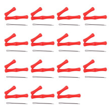 Lot de 15 Protège-Doigts en Caoutchouc de Silicone pour Adulte, Protection pour Tir à L'Arc, Sans Protège-Doigts, Rouge