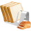 Stainless Steel Bread Cooling Rack with Multi Grid Design, Non Stick Rectangular Toast Holder 2