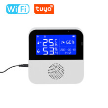2,9 Zoll LCD WiFi Temperatur- und Luftfeuchtigkeitssensor mit APP-Steuerung, Hintergrundbeleuchtung
