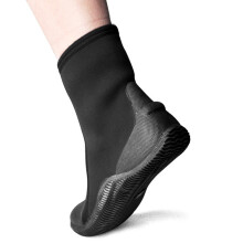 5mm Neoprene Diving Boots with Zipper and Reinforced Stitching
