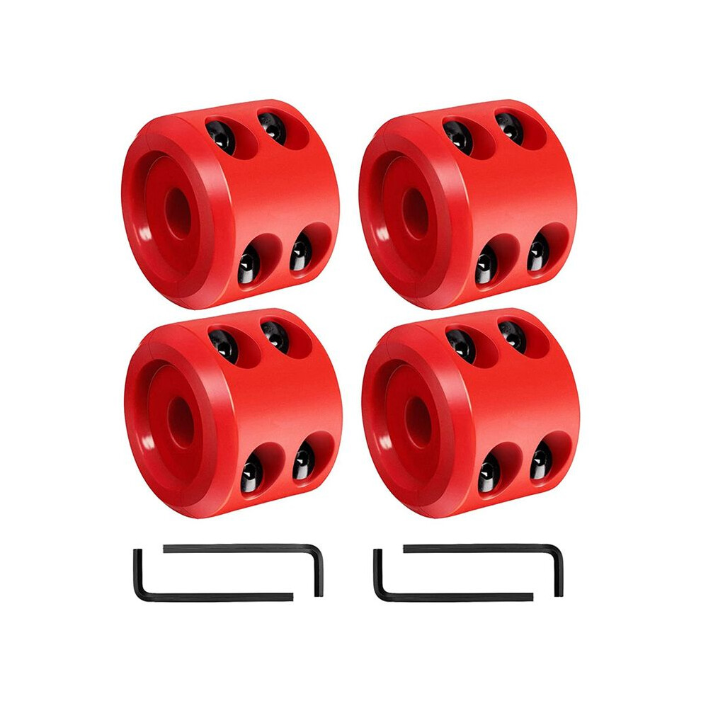 4Pcs Winch Stopper Compatible With Atv Suv Orv Cable Hook Rubber Stopper Winch Prevent Bouncing Fraying Red 6032065347671