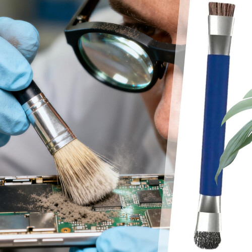 Anti Static Brush DoubleHead Precision for Laptop Desktop Electronics Keyboard Cleaning Blue 1
