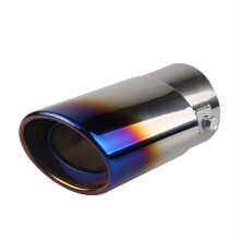 Universal Stainless Steel Car Exhaust Tip with Chrome Finish, RustProof, Easy Install, MultiColored