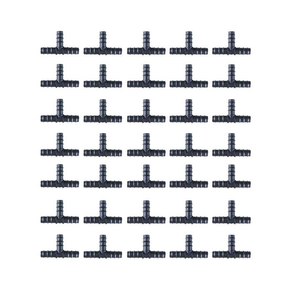 100Pcs Drip Irrigation Connectors 16Mm Barbed Connector Tee Couplings Irrigation Connectors For Drip Tubing Watertubing 6133094720883