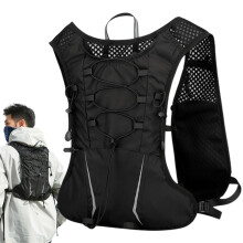 Water Backpack For Hiking Water Bladder Hydration Pack Reflective With Adjustable Straps For Cycling Jogging Camping