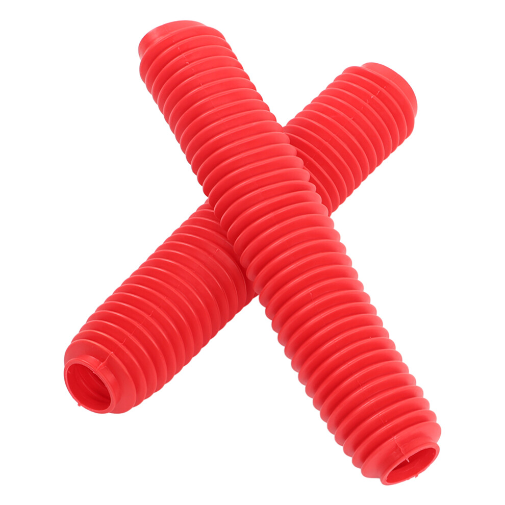 Front Fork Shock Boot Dust Cover Pair For Motorcycle Rm125 Dr250 Drz400 400 Red 3581375858207