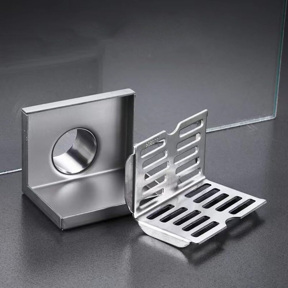 304 Stainless Steel Lshaped Floor Drain Right Angle Corner For Bathroom Kitchen Balcony 12Cm 9365369738744