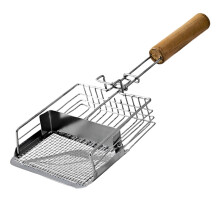 Litter Scoop Metal Shovel With Wooden Handle Cleaning Tool Hook For Indoor Use Cat Litter
