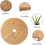 Coconut Mulch Mat 30cm 4Pack Coir Tree Ring for Weed Control and Moisture Retention 2