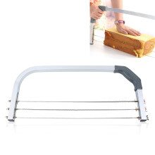 Adjustable Stainless Steel Cake Leveler with Dual Wire Precision Cut for Professional Home Baking