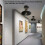 Black Wrought Iron E27 Ceiling Lamp for Farm Kitchen Corridor 85‑240V 4