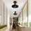 Black Wrought Iron E27 Ceiling Lamp for Farm Kitchen Corridor 85‑240V 2