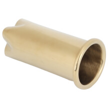 Supporto con vassoio per asciugacapelli in acciaio inossidabile dorato, altezza 9,2 cm