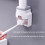 Automatic Toothpaste Dispenser Wall Mounted Punch Toothbrush Holder and Storage Organizer White 4