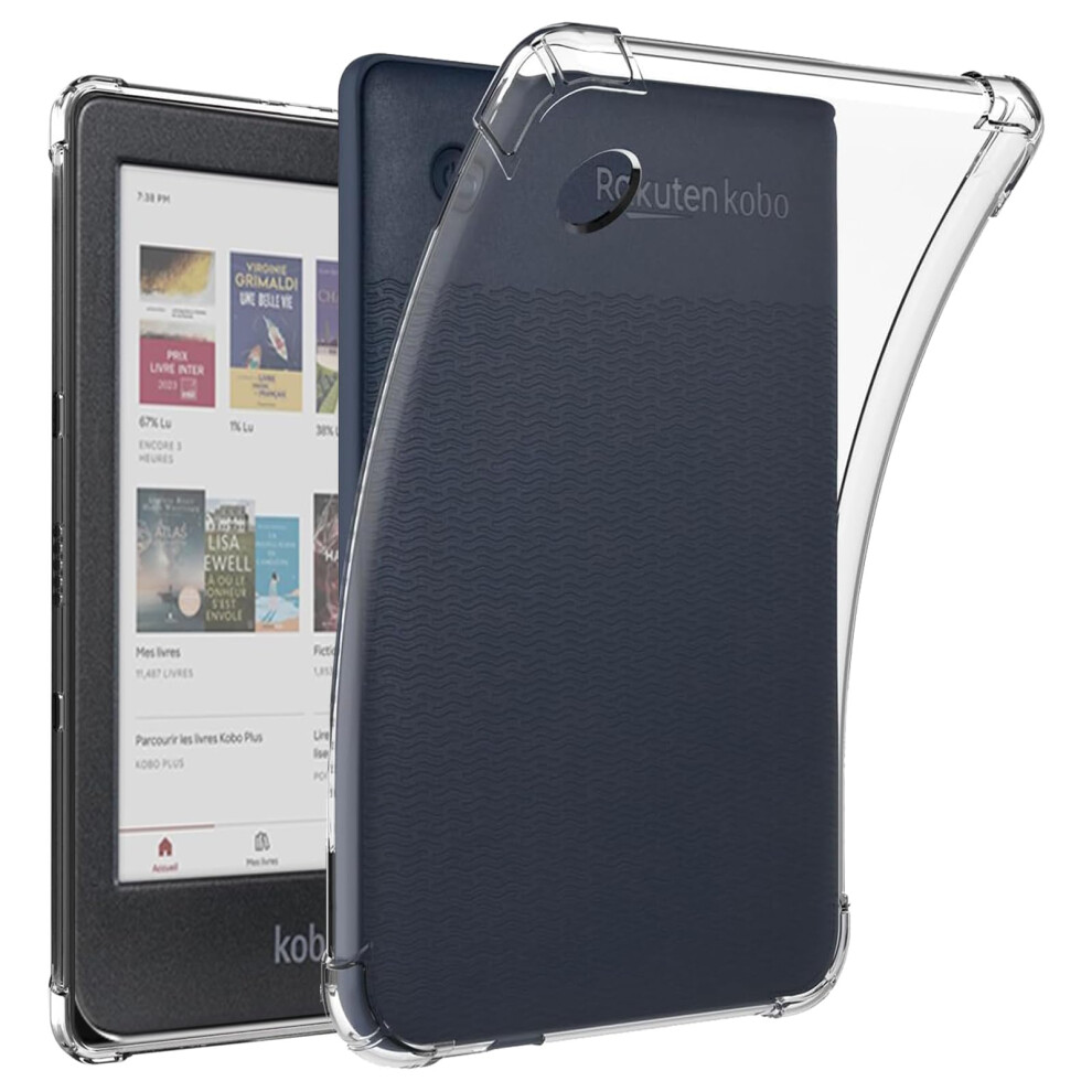 Clear Tpu Shockproof Corner Protection Ultra Transparent 6 Inch Lightweight Cover For Kobo Clara 9187378455876