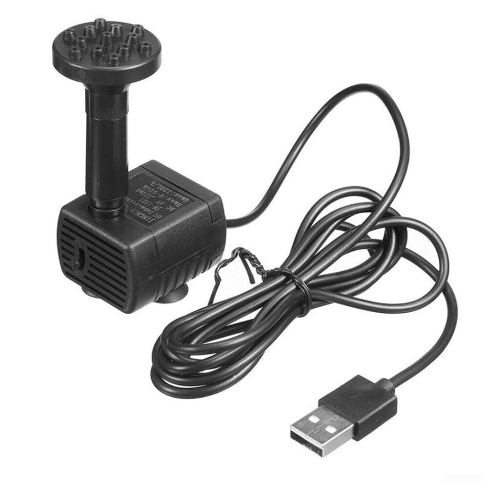 Solar Water Fountain Pump 4W With 9 Nozzles Usb Backup For Garden Pond And Outdoor Bird Bath 9199774119450