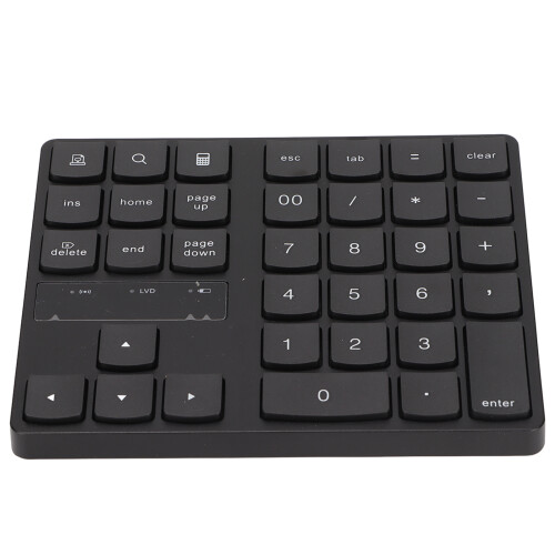 Multi-Function Keys Numeric Keypad, Rechargeable Battery Wireless Numeric Keypad with Stable 2.4G Connection Ergonomic Tilt Lightweight Portable 2