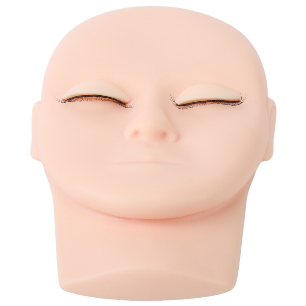 Unisex Pink Reusable Lash Mannequin Head For Extensions & Makeup Practice