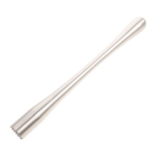 Cocktail Muddler Stainless Steel Ergonomic Grip Long Handle for Ice Citrus Spices Professional Bar