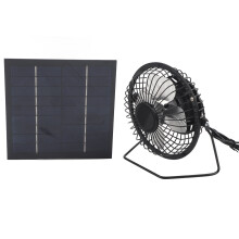 Outdoor Ventilation Equipment for Greenhouse Cooling, Automatic Mini Exhaust Fan with 5W Solar Panel, USB Output for Device Charging, Efficient Solar
