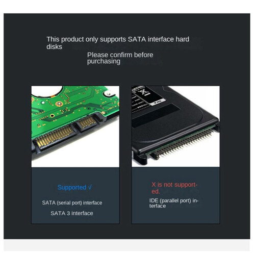 2,5 Pollici da SATA3 A USB3. 1 SSD Solid Mechanical Notebook Hard Drive Box Type-C3.1 Mobile Storage Box per Disco Rigido Grigio 1