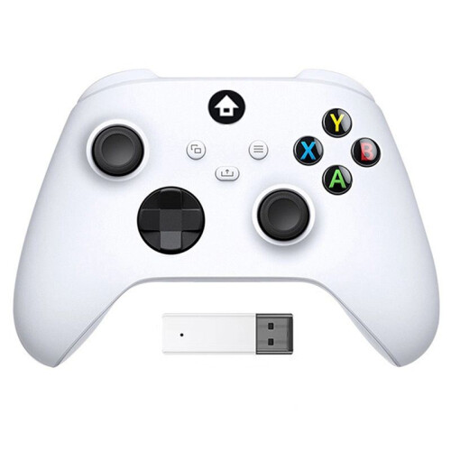 Draadloze Gamecontrolleradapter voor  One,  Series X/S, 2,4GHz Controllerontvanger voor Windows PC Gamepad Wit