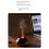 Ny Colorful Flame Aromatherapy Machine Desktop Air Luftfuktare Hemdiffusor Aromaterapi Machine, Svart 9