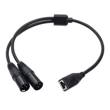 1 StüCk Dual 3Pin XLR Stecker auf RJ45 Adapter RJ45 auf Dual XLR DMX Kabel für DMX-CON Controller Serie und Aufnahmestudio