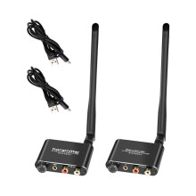 2,4G Wireless Audio Adapter Audio Extensor Wireless Audio Sender und Empfänger 50M Lan Audio Extender Splitter RX/TX