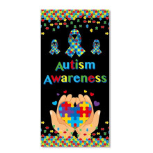 90x180 cm Fotografi Bakgrund Tyg World Autism Day Banner Bakgrund Pussel Scen Inställning Bakgrund Tyg