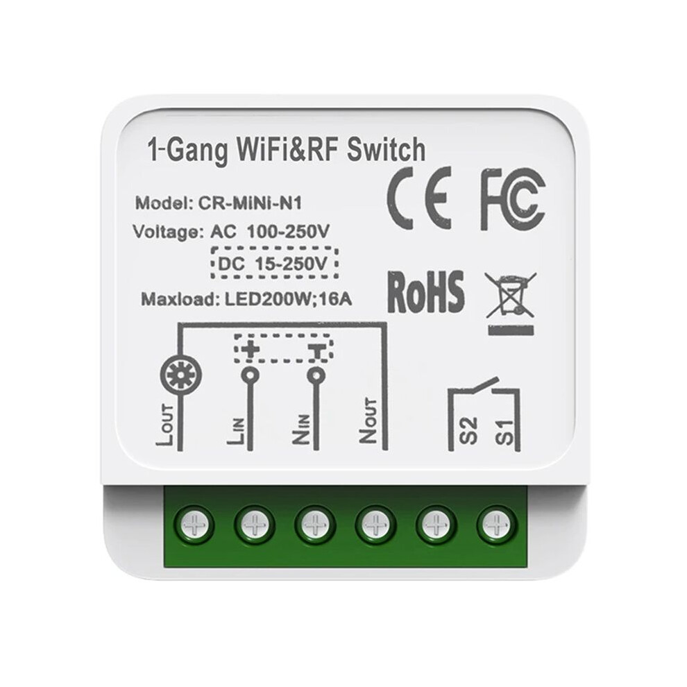 Tuya Wifi Rf433 Module With Remote Control Home Automation Diy Breaker Relay For Alexa 6032645679864